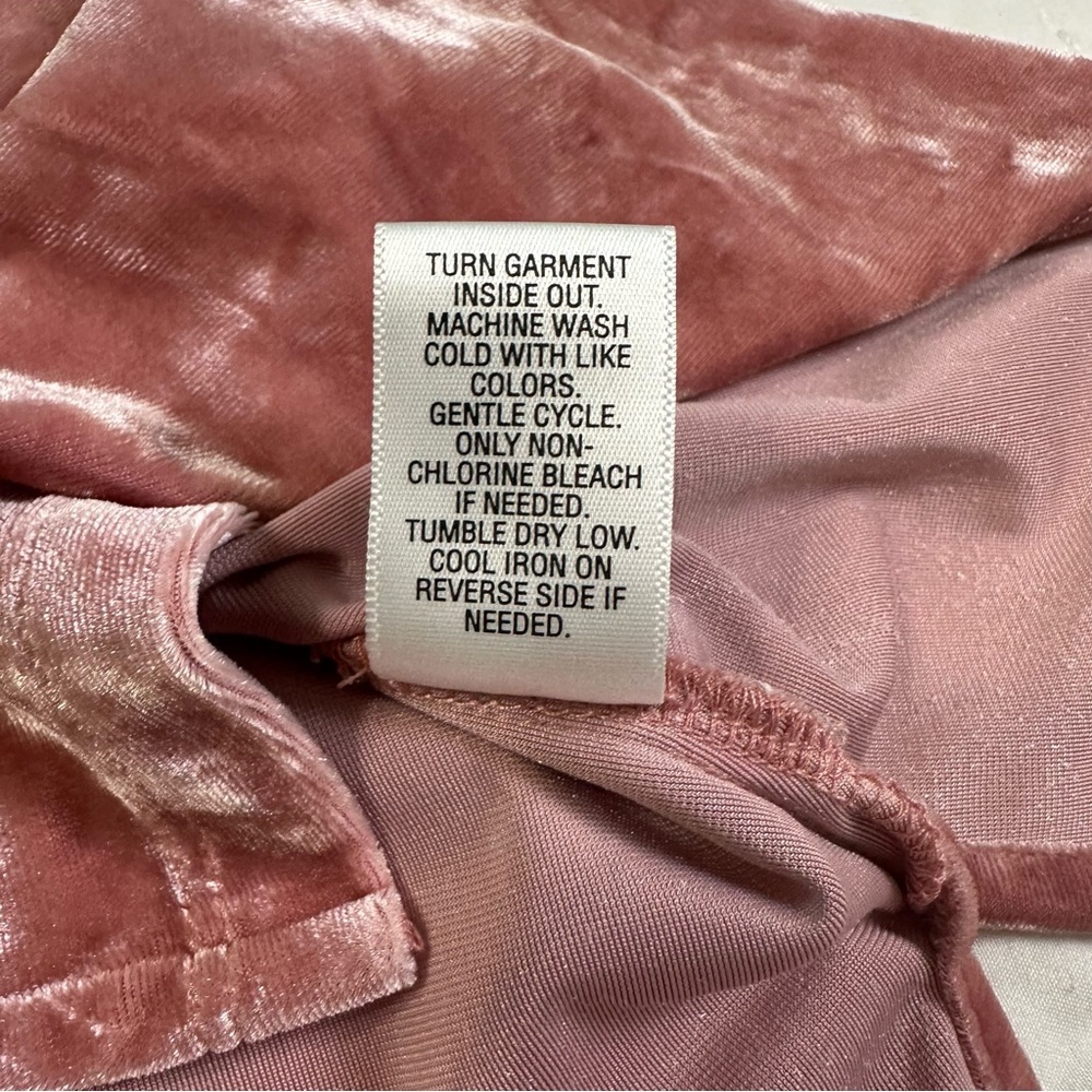 Candie's Pink Velvet Choker Tank top in Size S - Picture 13 of 14